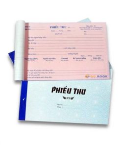 quyển phiếu thu tiền 2 liên